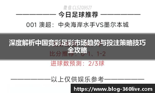 深度解析中国竞彩足彩市场趋势与投注策略技巧全攻略